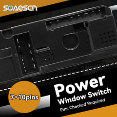 SOAESCN switch mounted in door panel demonstrating factory fit benefit