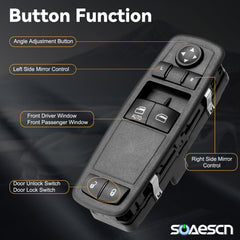 SOAESCN top button detail highlighting driver automatic up/down convenience