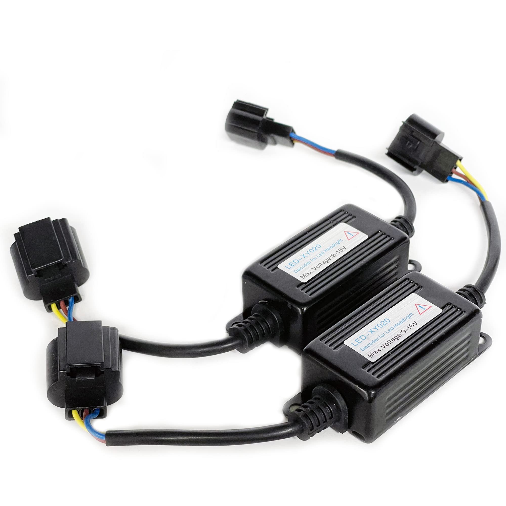 SOCAL-LED LIGHTING decoder pack front view showing connectors and housing, ensures easy install