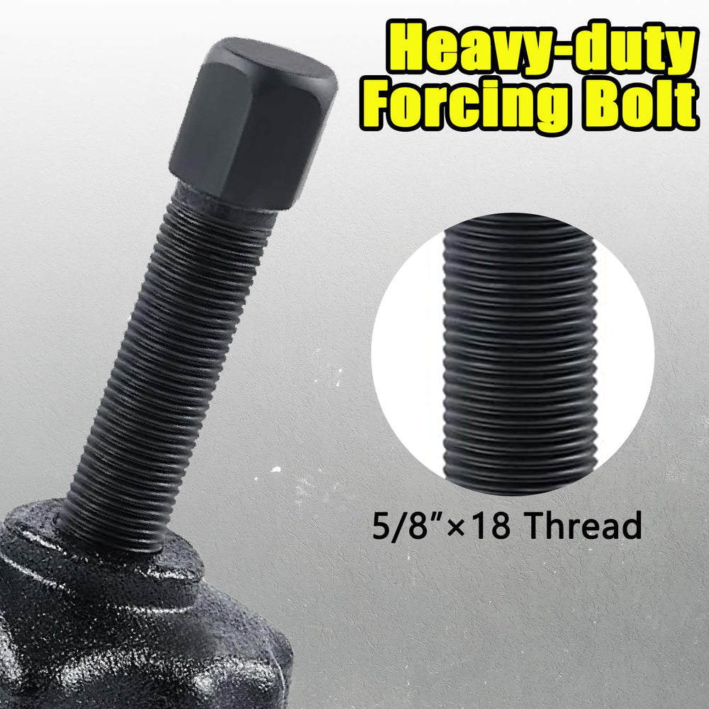 Socpuro close-up of thread and flange helping prevent hub damage during extraction