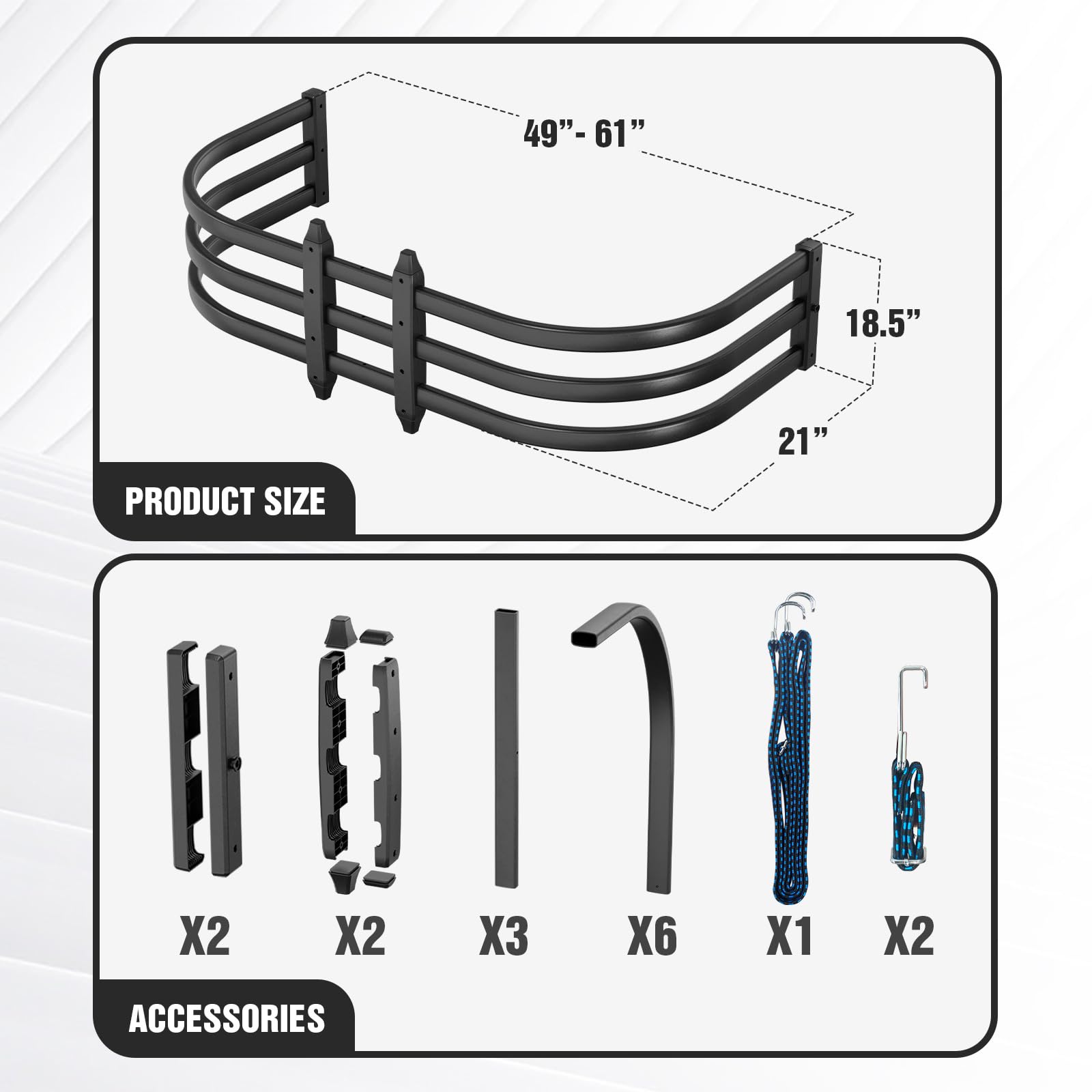 SOENBOO next to ladder for scale showing extender fitment and load support benefit