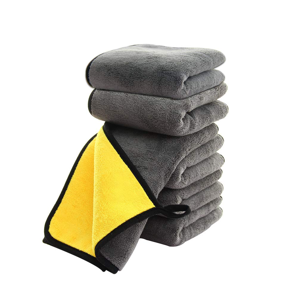 SOFTBATFY front view of six-pack towels showing size and colors for quick selection