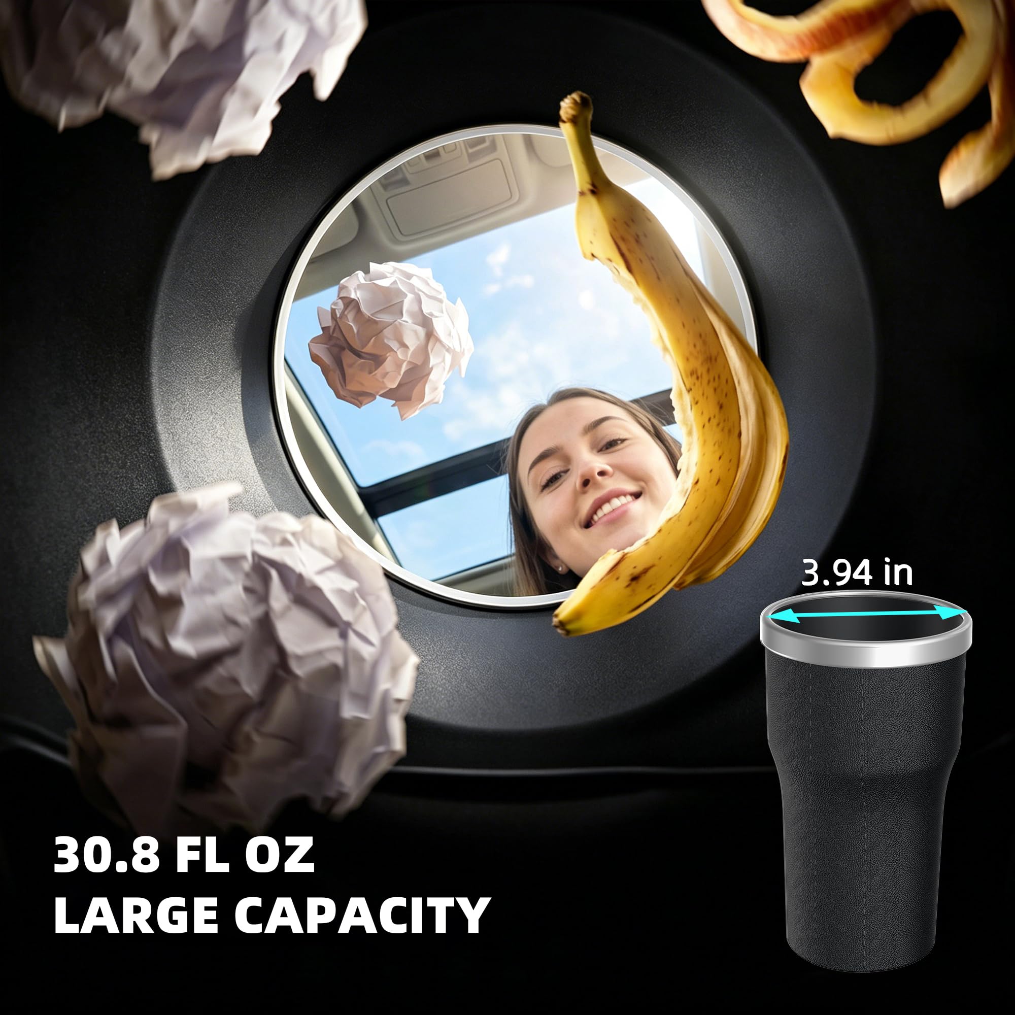 SolExplor fitted in cup holder demonstrating secure stability while driving