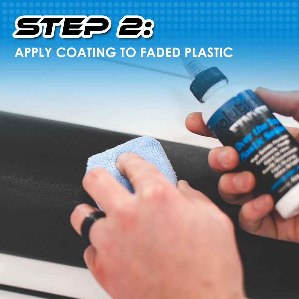 Solution Finish on running board in use, showing renewed appearance and slip-resistant look