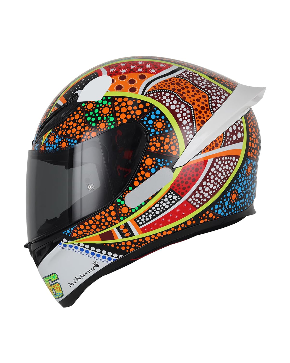 Soman visor on rider in sunlight showing glare reduction benefit