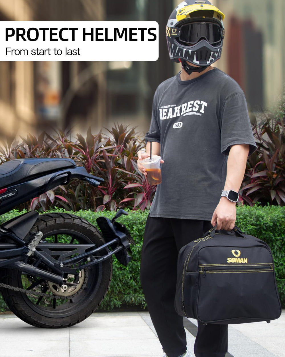 SOMANGEAR bag placed in car trunk illustrating travel-ready convenience