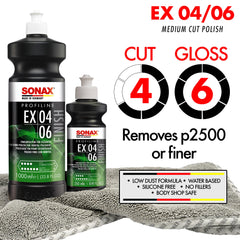 SONAX EX 04-06 close-up texture demonstrating smooth water-based formula