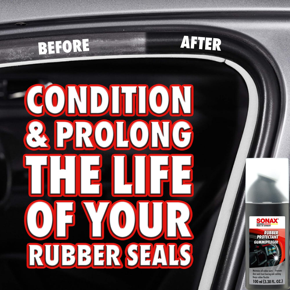 SONAX GummiPfleger sponge tip close-up highlighting precise, mess-free application