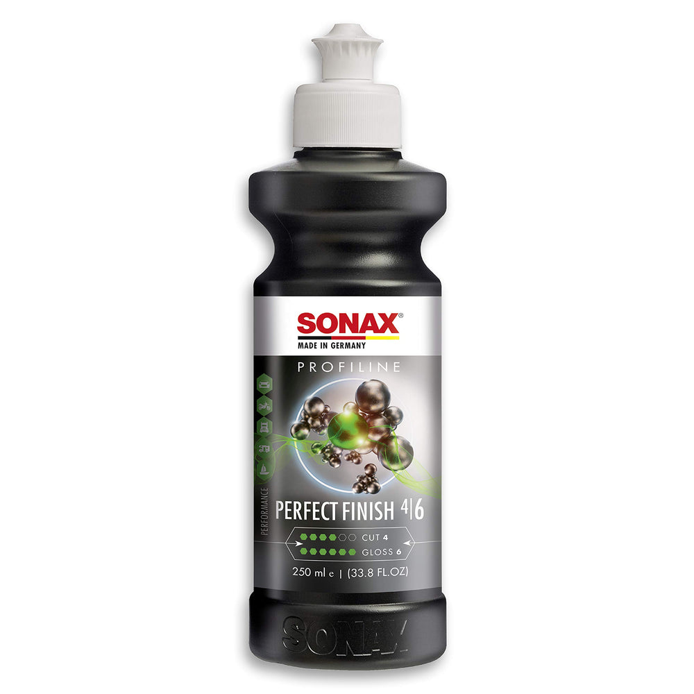 SONAX product bottle front label showcasing professional polish benefits
