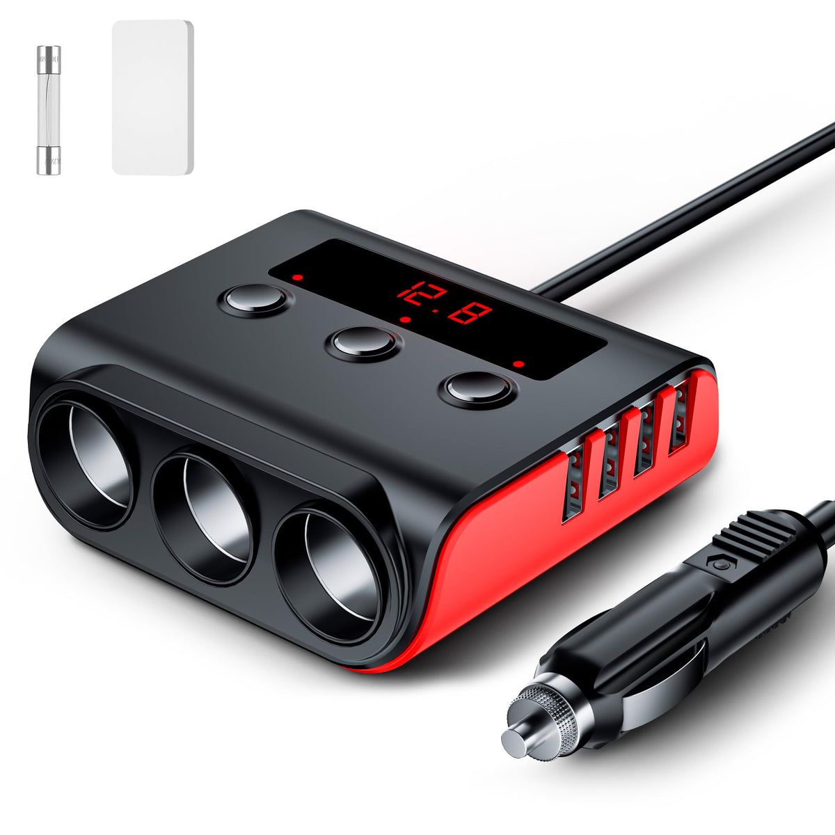 SONRU front unit overview showing multiple ports and compact design for organized power