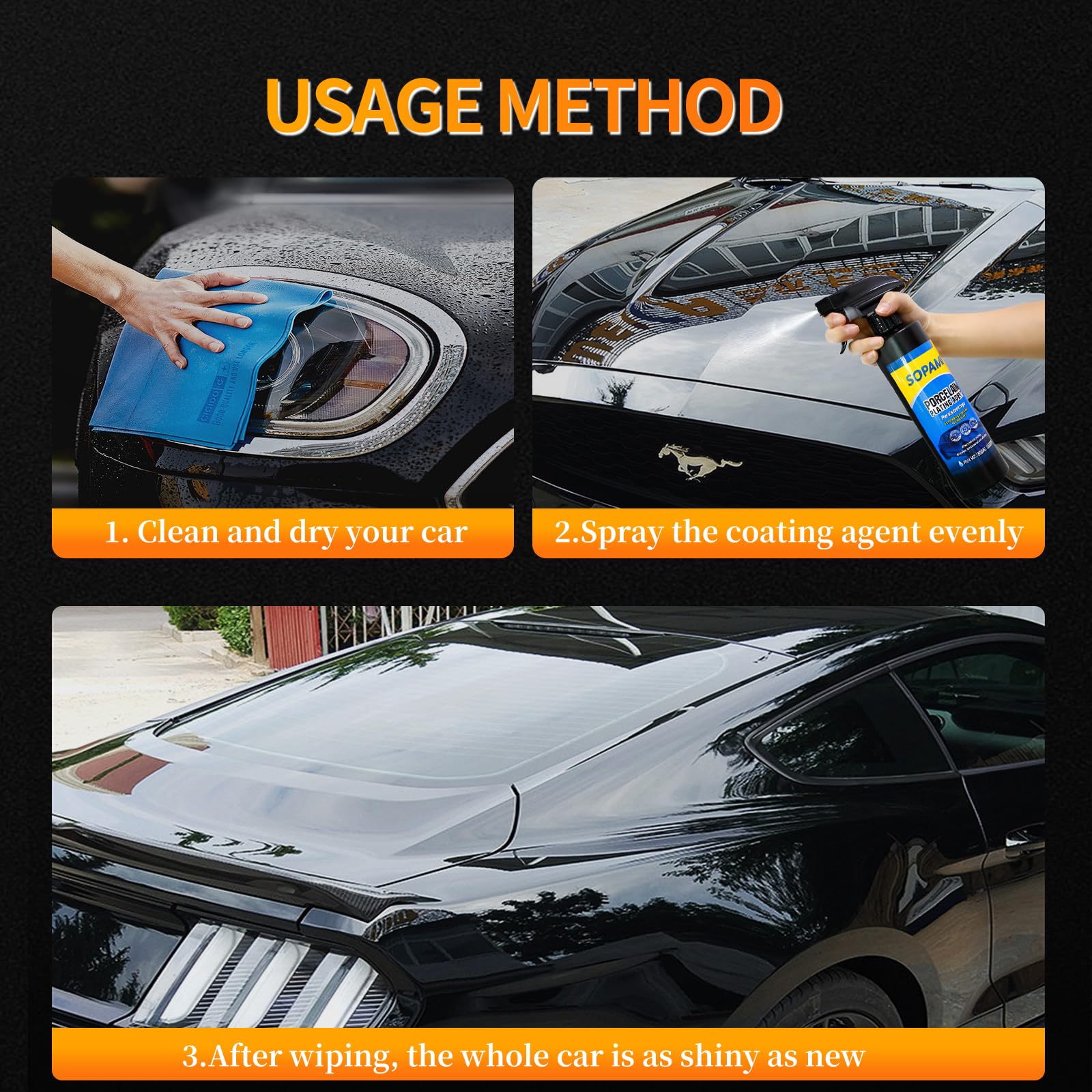 SOPAMI spraying onto panel demonstrating quick, even application