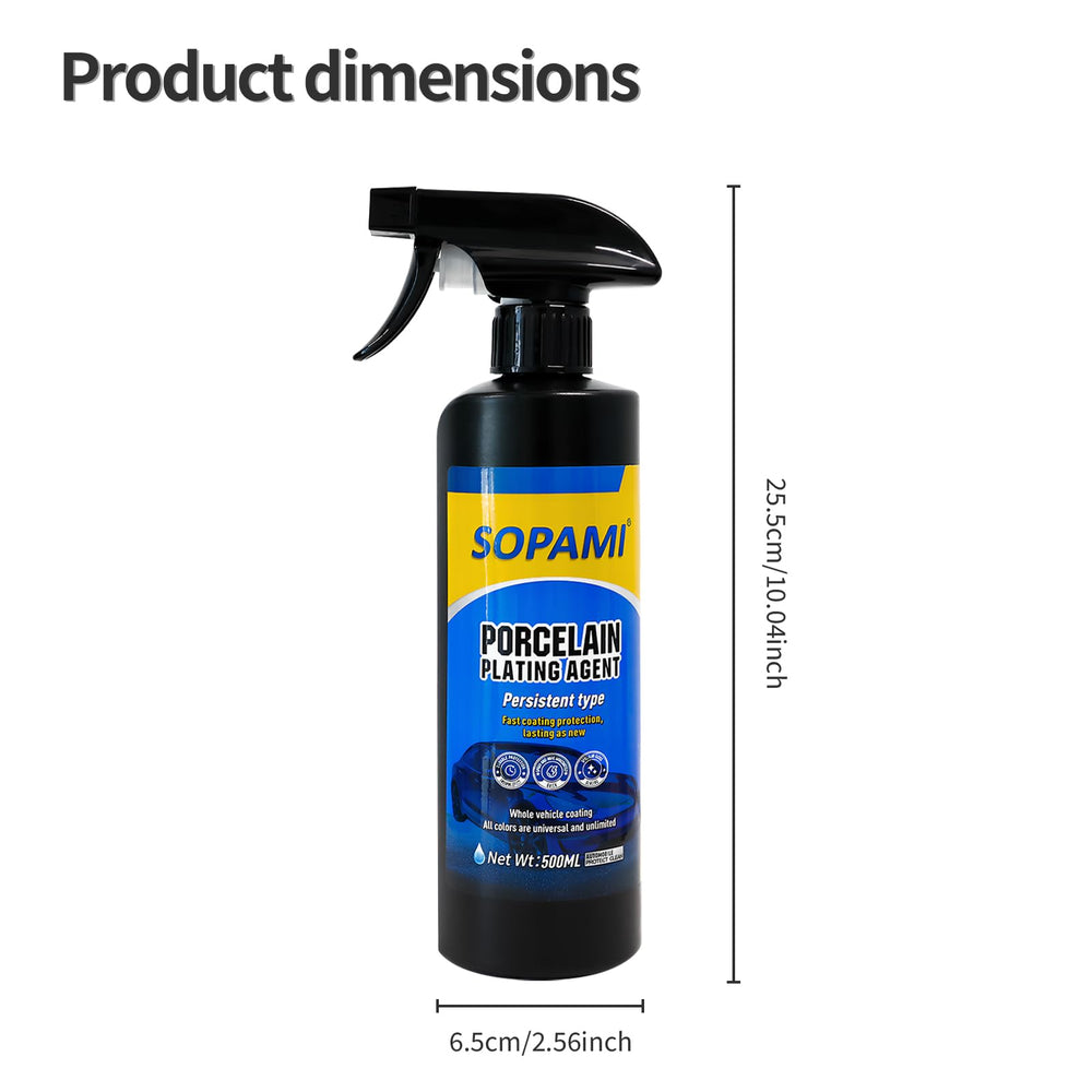 SOPAMI being sprayed onto car panel, brand demonstrates quick application