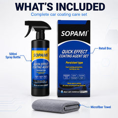 SOPAMI spray action being applied to panel demonstrating quick, even coverage benefit