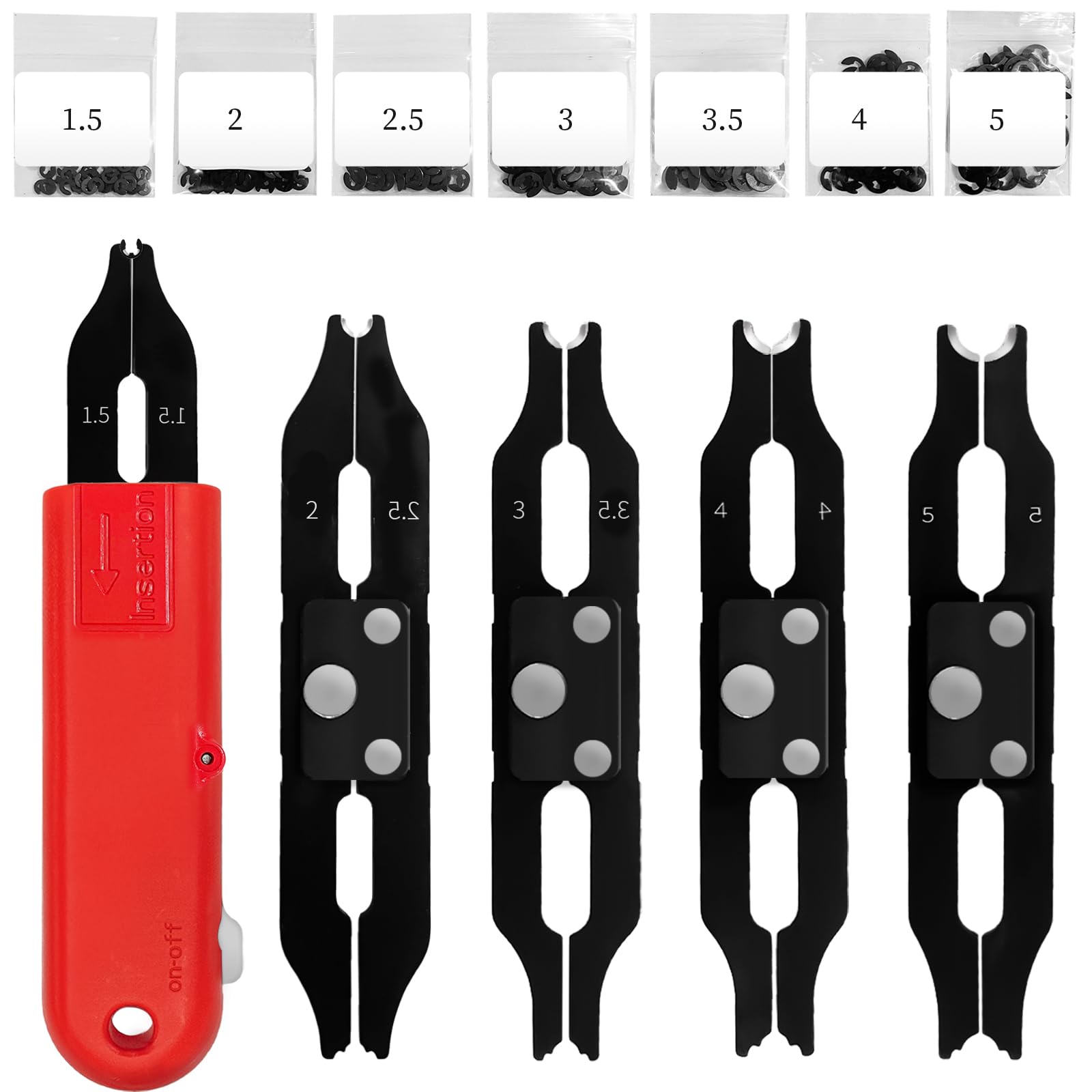 Sopnom front view of full kit showing tool and organized 350-piece assortment for convenience