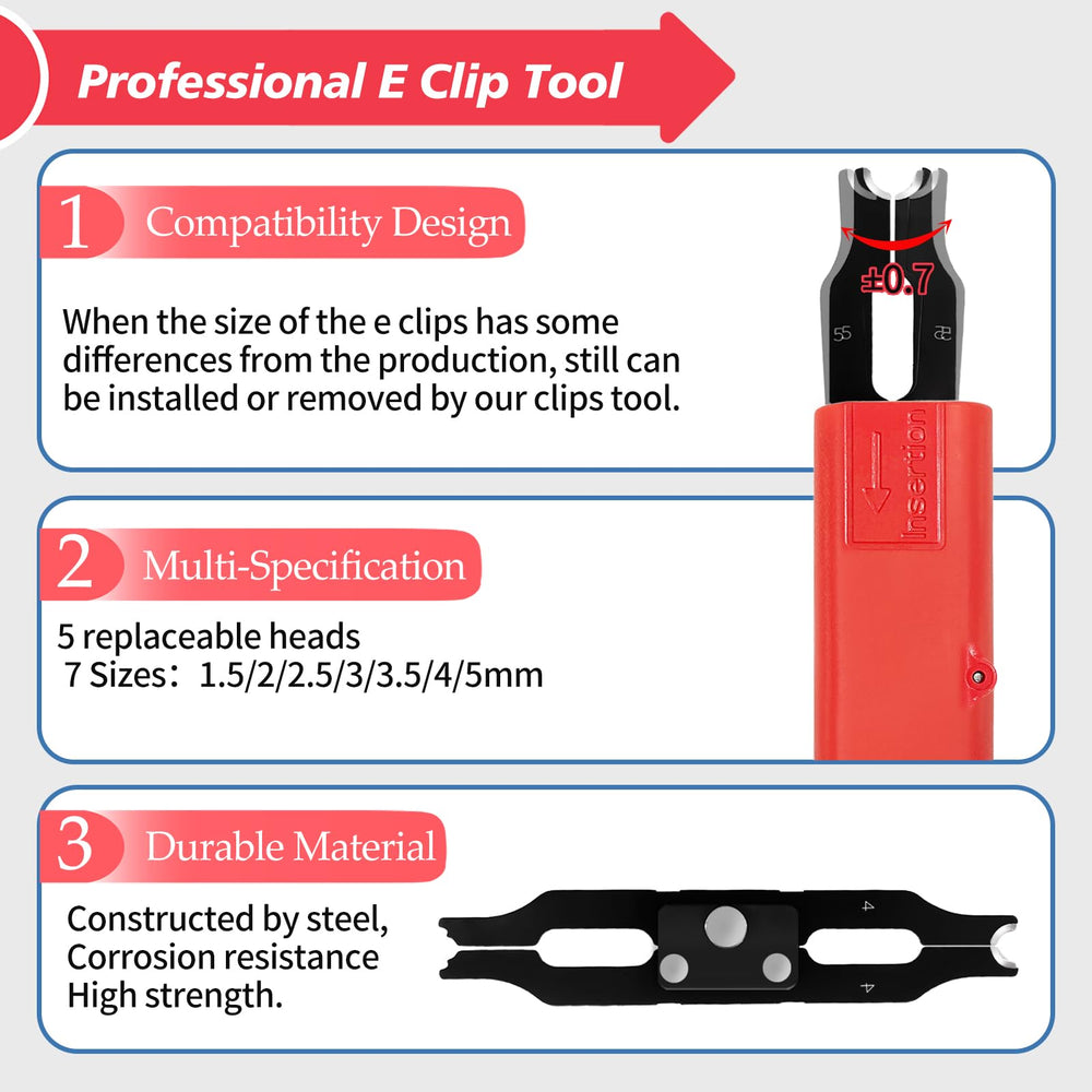 Sopnom set of interchangeable high-carbon steel blades for versatile clip sizes