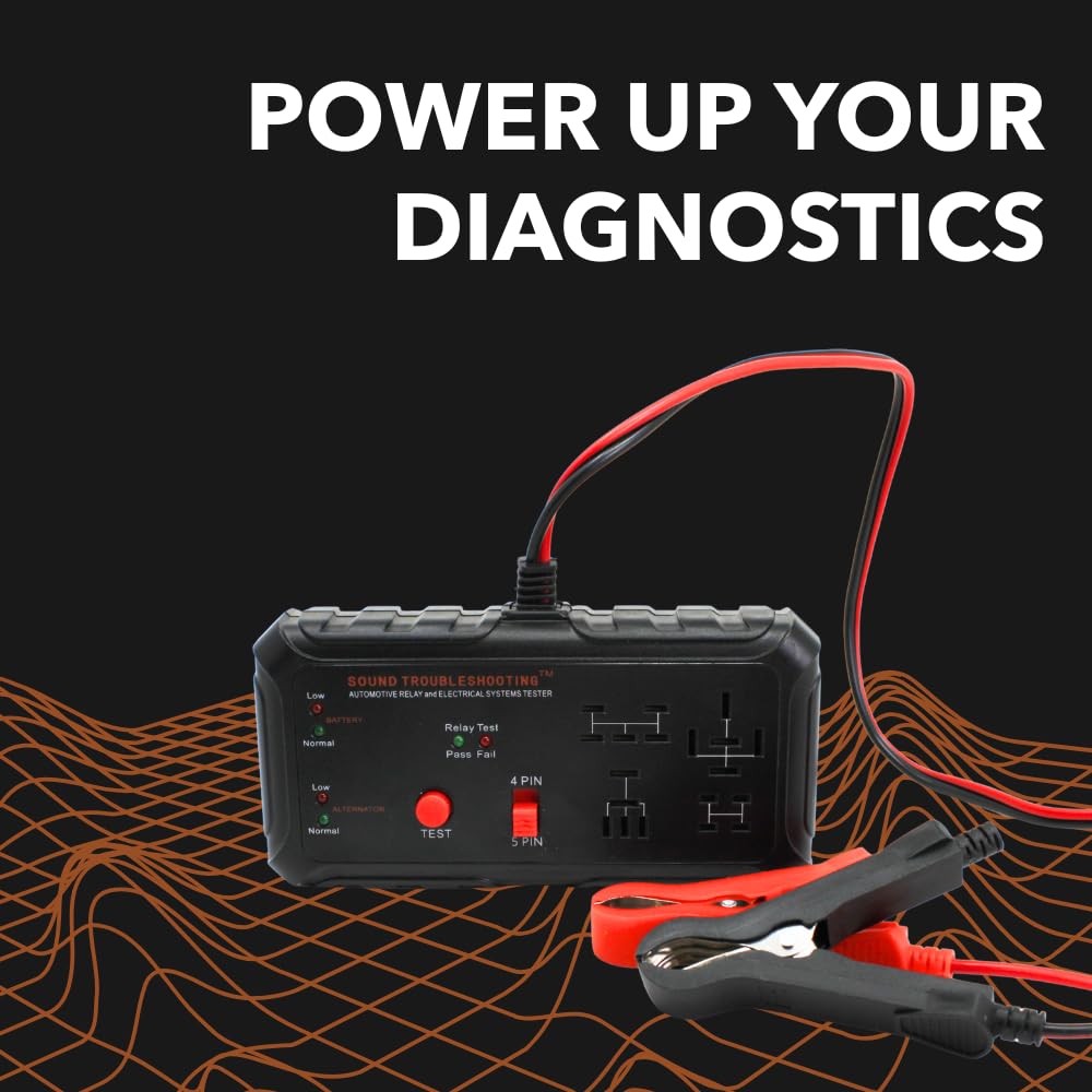 Sound Troubleshooting testing alternator output with clamps to confirm charging performance