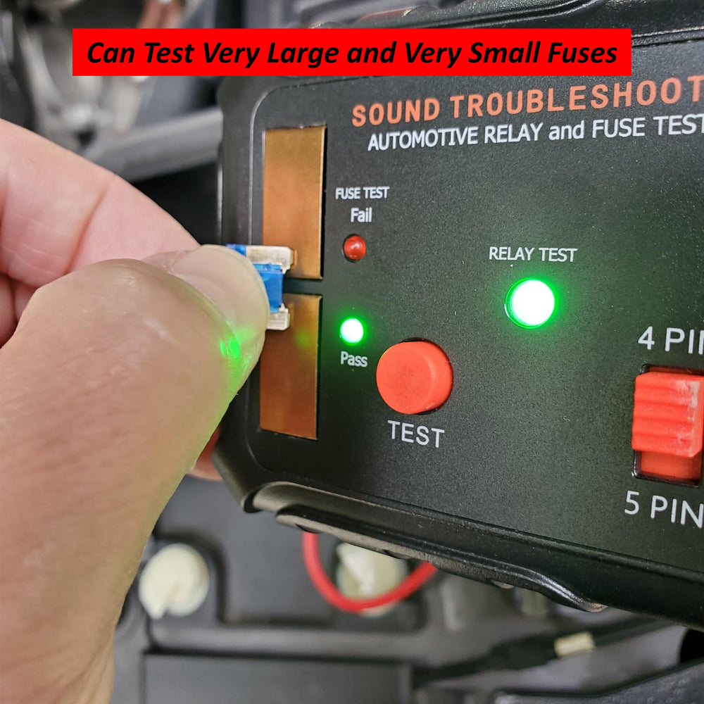 Sound Troubleshooting label showing patented marking and durable build