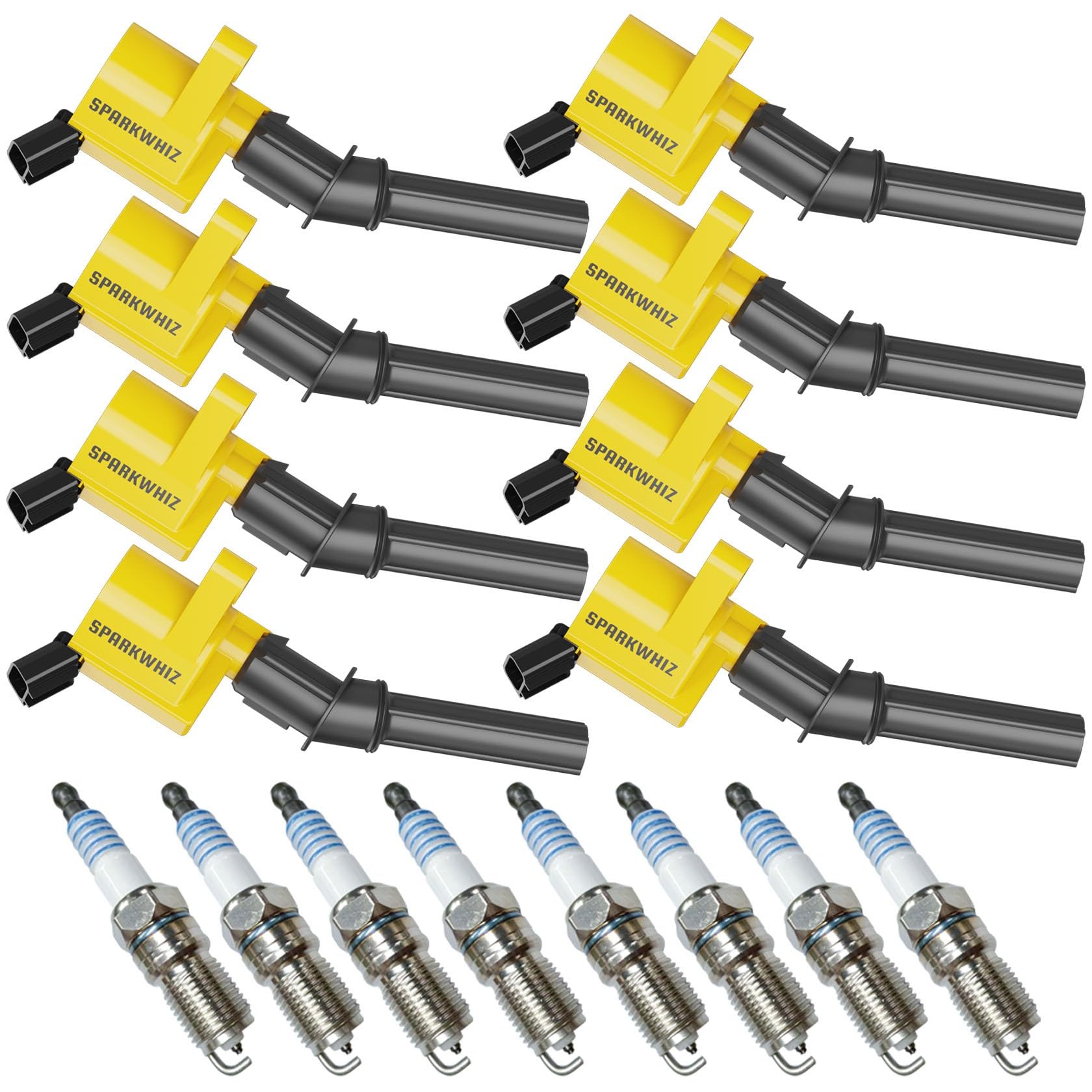 SPARKWHIZ front packaging showing DG508 and SP479 kit and contents benefit clear identification