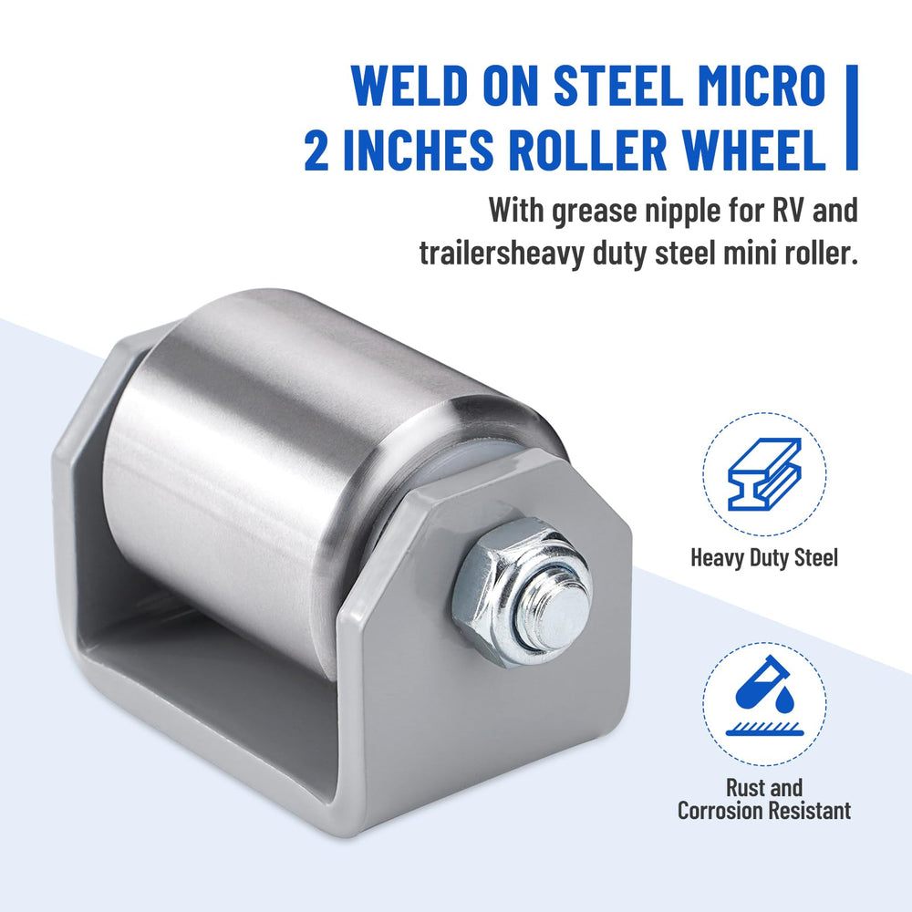 SPARKWHIZ grease nipple detail allowing easy lubrication to extend roller lifespan