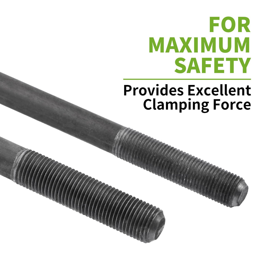 SPARKWHIZ U-bolt installed on 3-inch axle demonstrating proper alignment and stability