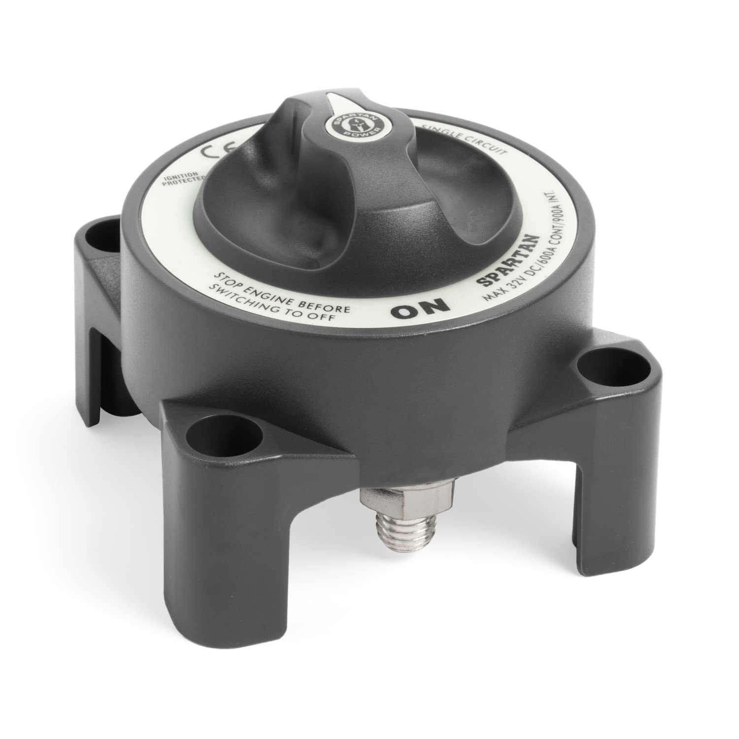 Spartan Power mounted in boat panel demonstrating marine installation safety