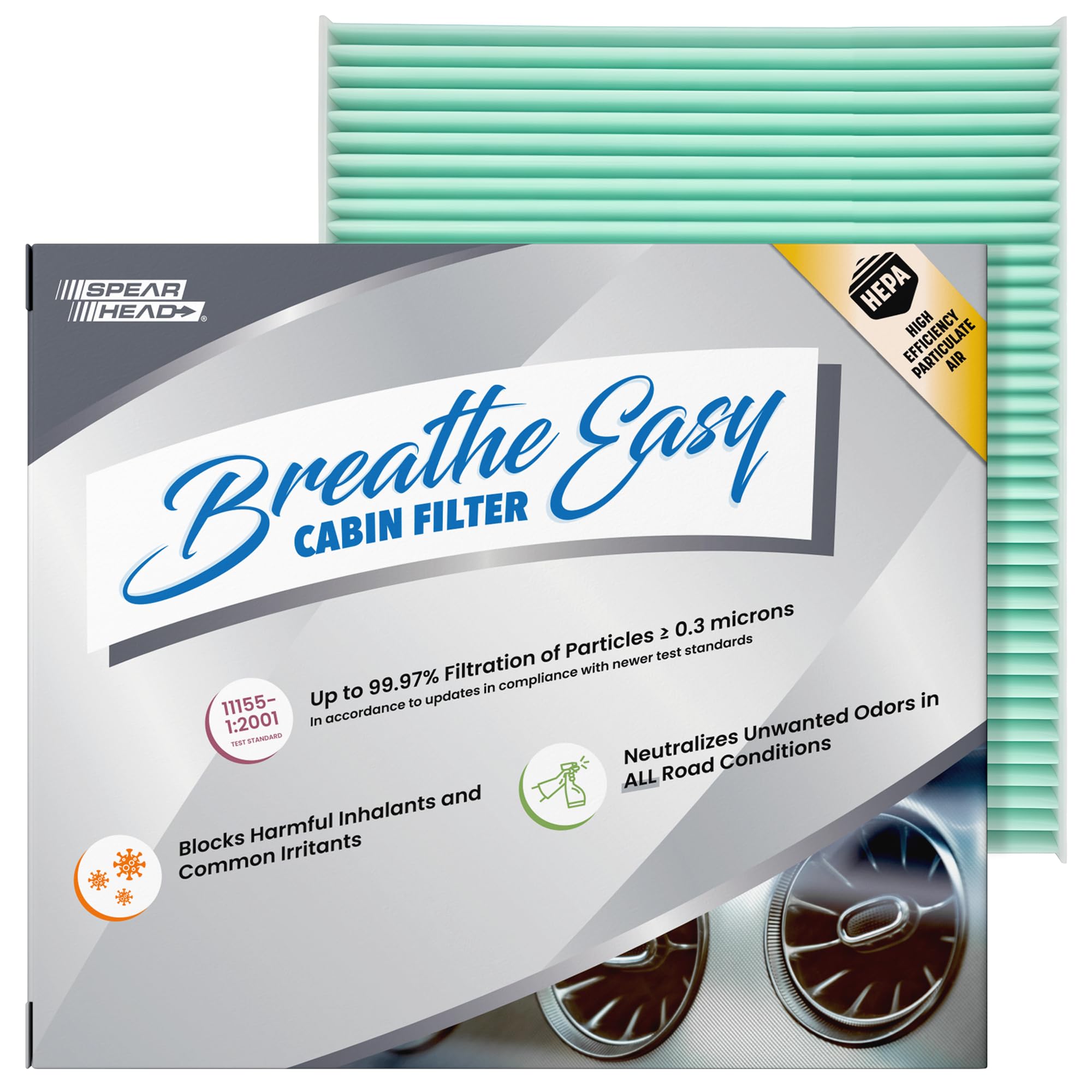 SPEARHEAD BE-157H front packaging showing product benefits clearly