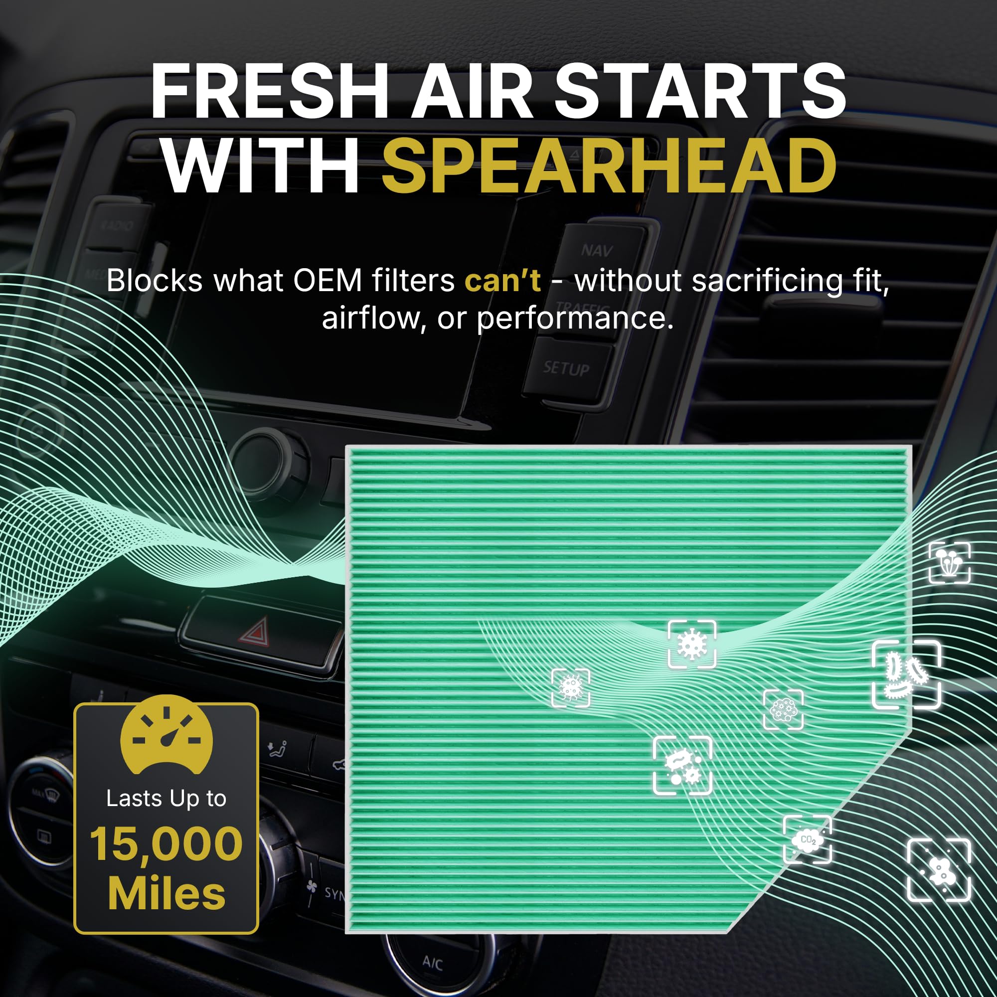 SPEARHEAD BE-157H label and part number confirming correct fitment