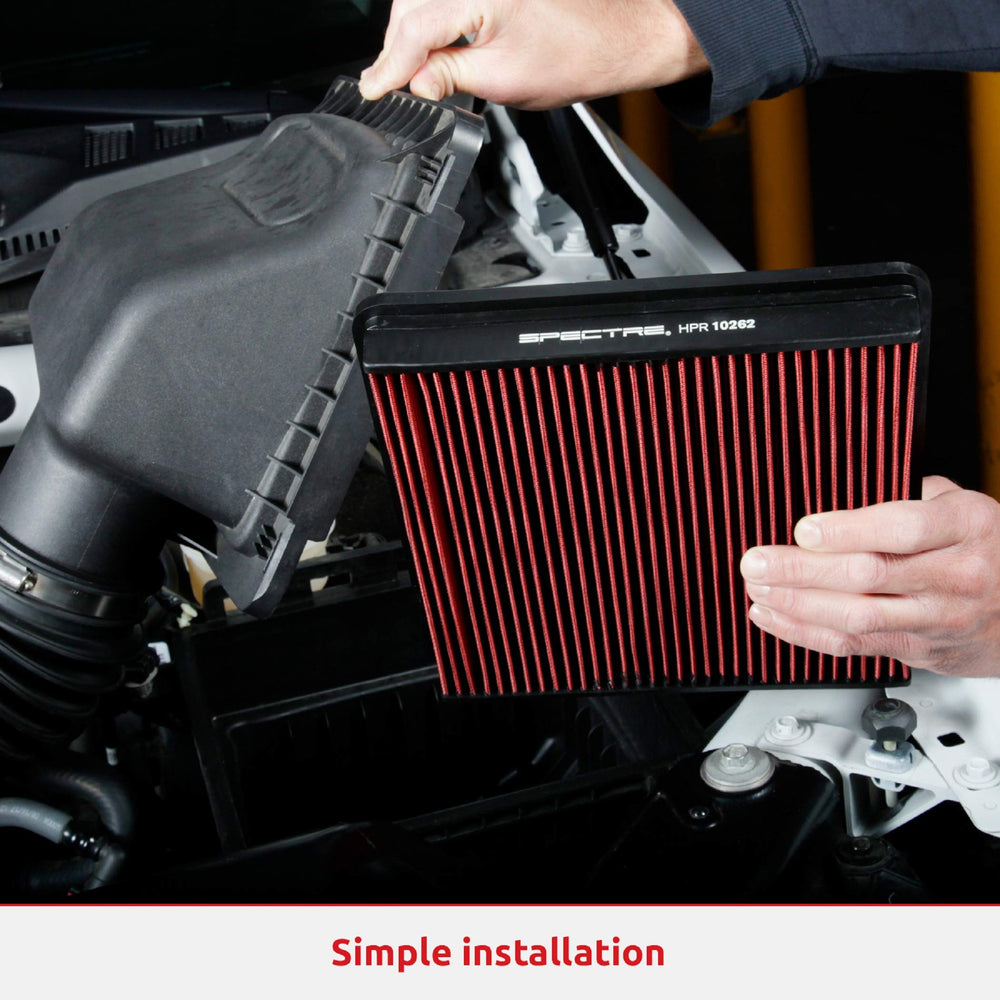 Spectre side profile of reverse-tapered design improving intake flow