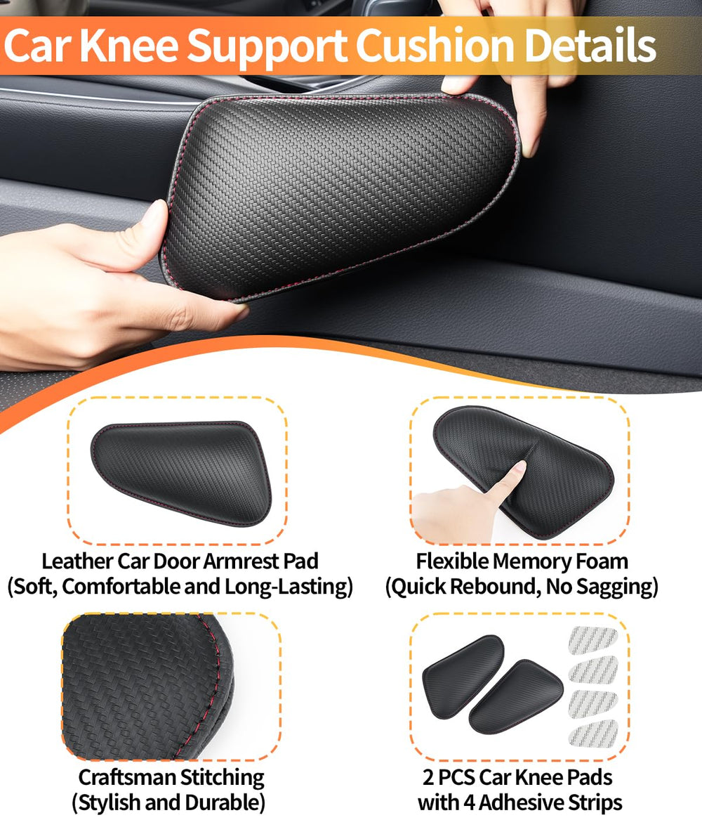 Speechn mounted on a car door armrest providing softer elbow support for passengers
