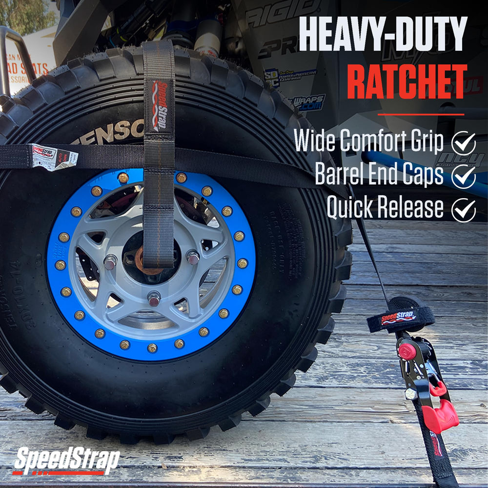 SpeedStrap installed on 26-inch tire demonstrating snug fit benefit