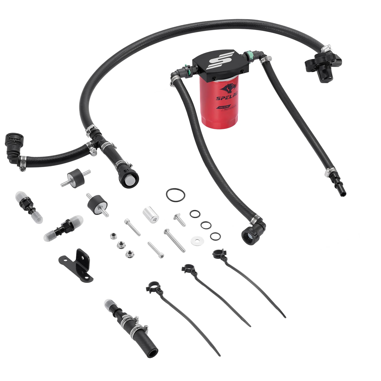 SPELAB front assembly showing kit layout and clear vehicle protection benefit