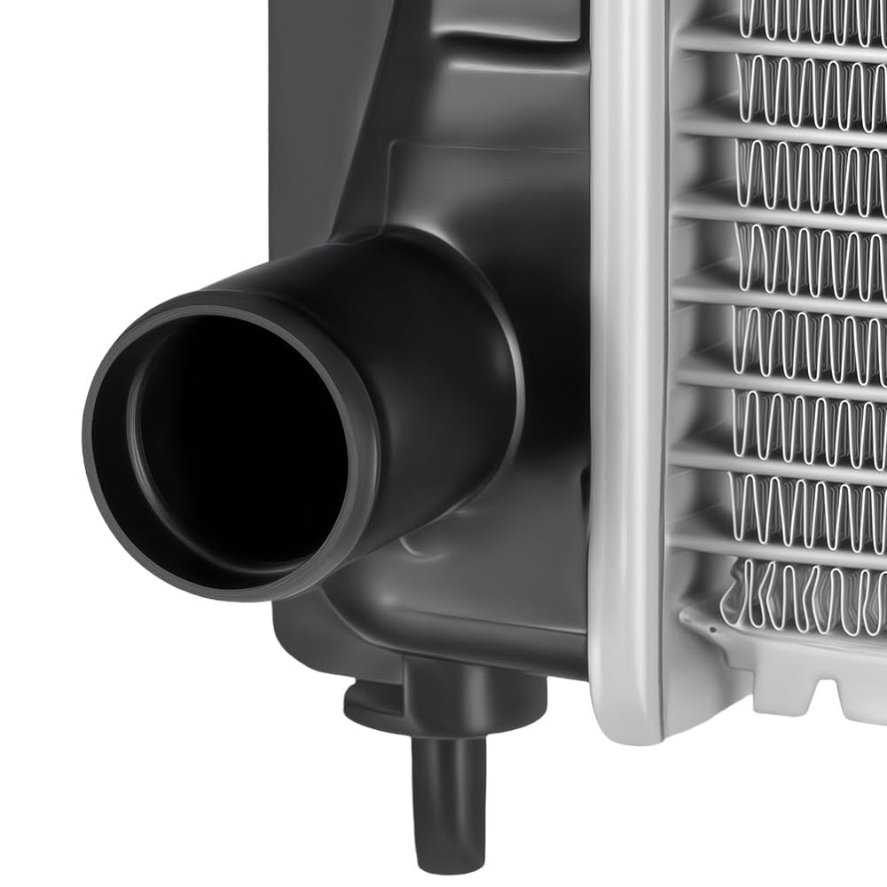 SPELAB radiator installed in engine bay showing restored cooling fit