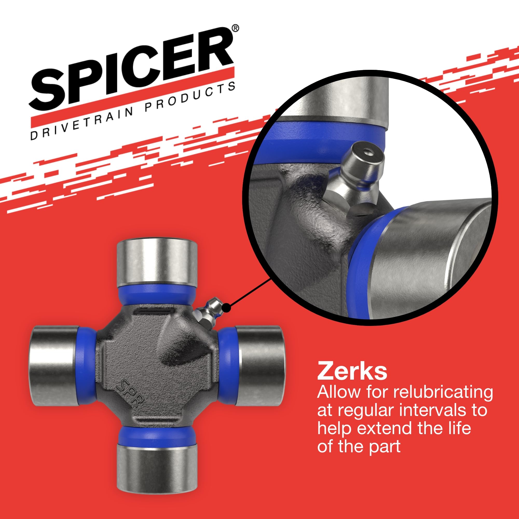 Spicer kit components laid out showing complete OE-style replacement set