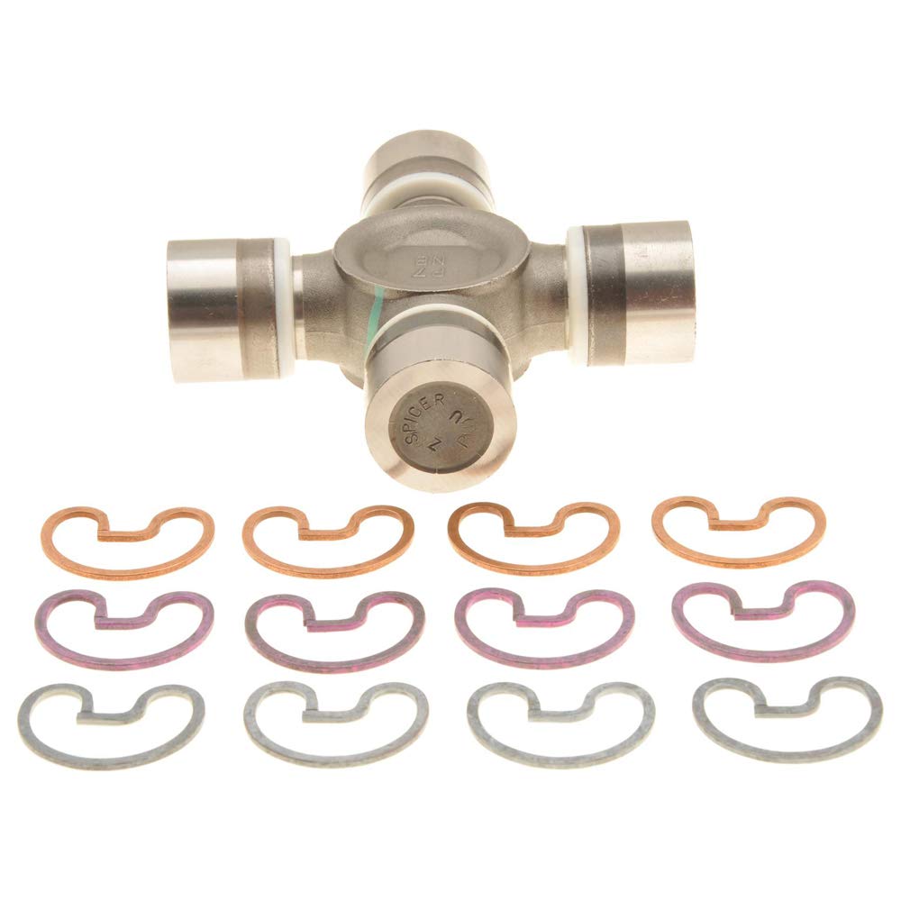 Spicer 5-1410X front view showing U-joint and snap rings, demonstrates OE fit