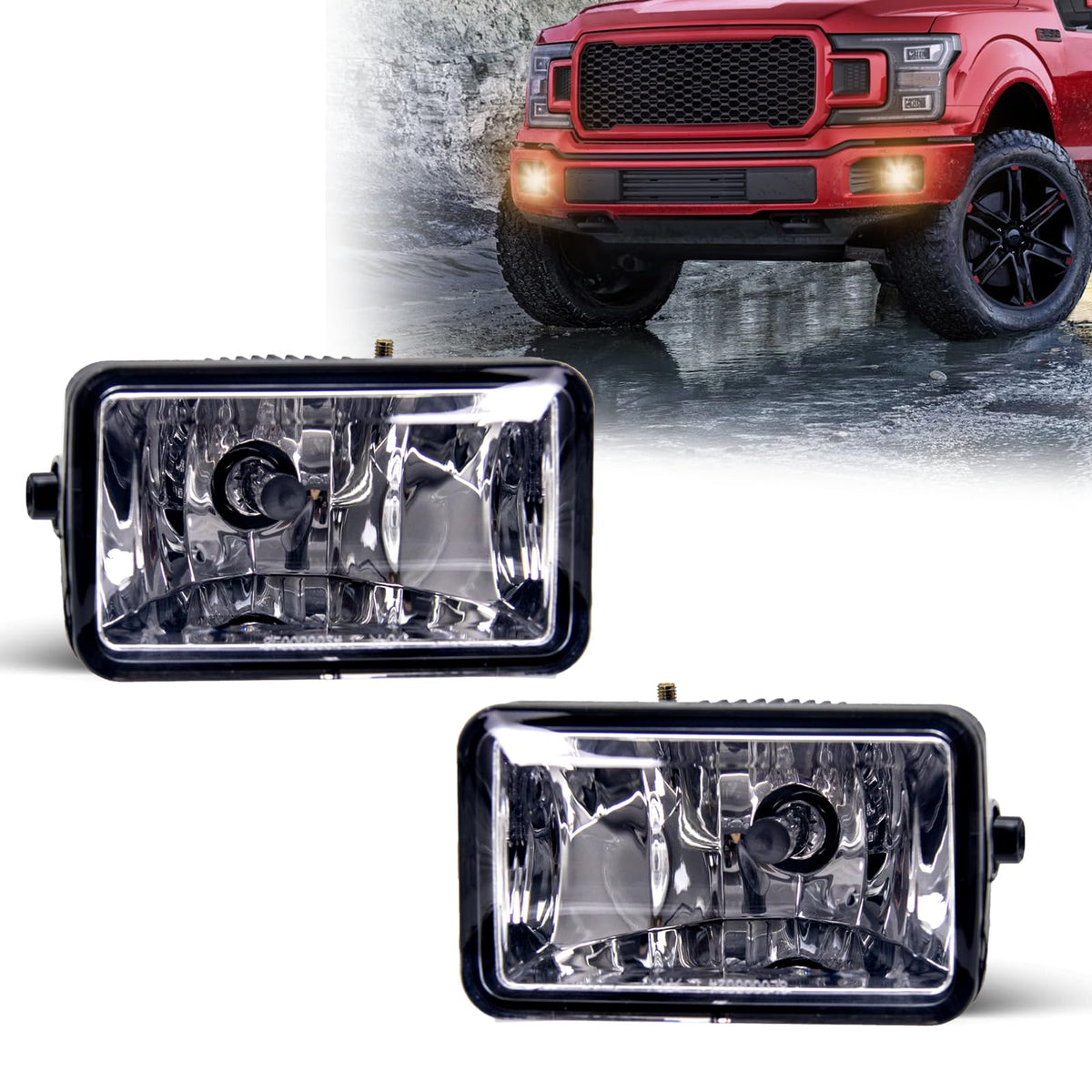 SPIEGEER front assembly clear lens showing OEM fit and restore visibility