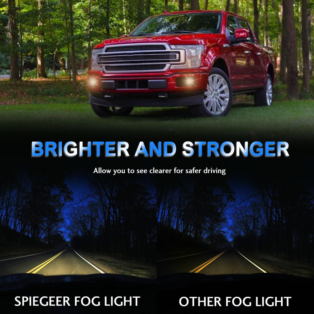 SPIEGEER night driving illumination showing improved low-visibility lighting