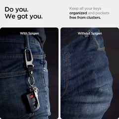 Spigen carabiner bottle opener detail showing easy cap removal benefit