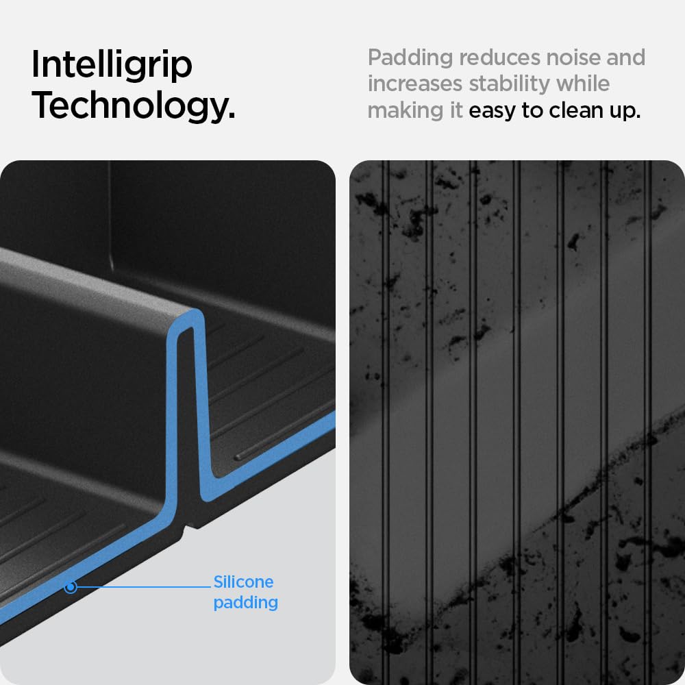 Spigen organizer holding phone and sunglasses for secure everyday storage