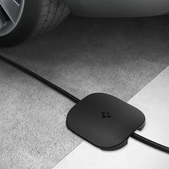 Spigen DuraPro front view showing protector shape and flush fit benefit