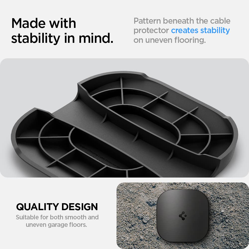 Spigen DuraPro next to Tesla plug showing scale for proper connector fit