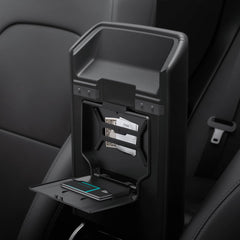 Spigen front view of hidden storage box showing slim profile and fit benefit