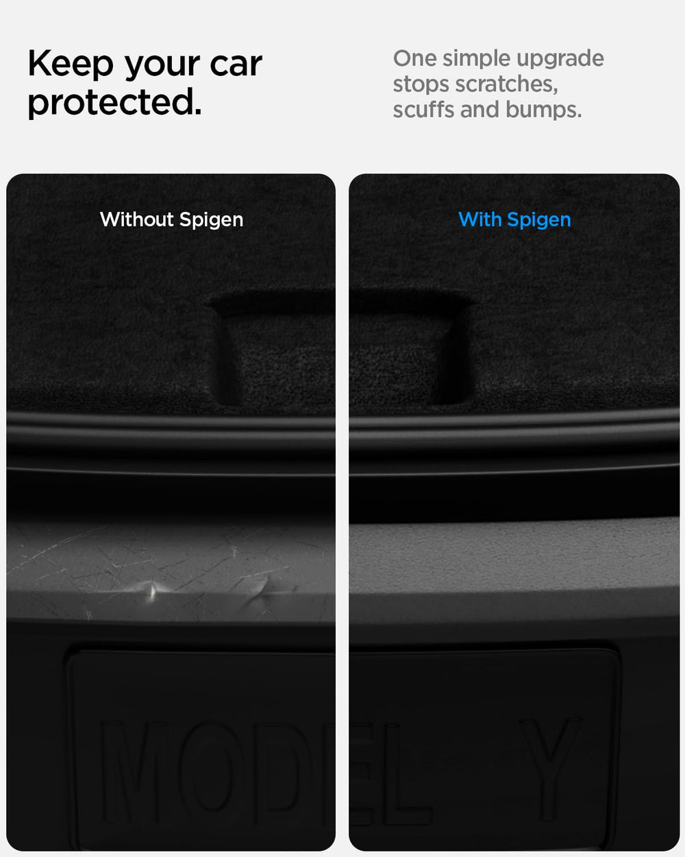 Spigen bumper protector installation guides with handles for precise alignment