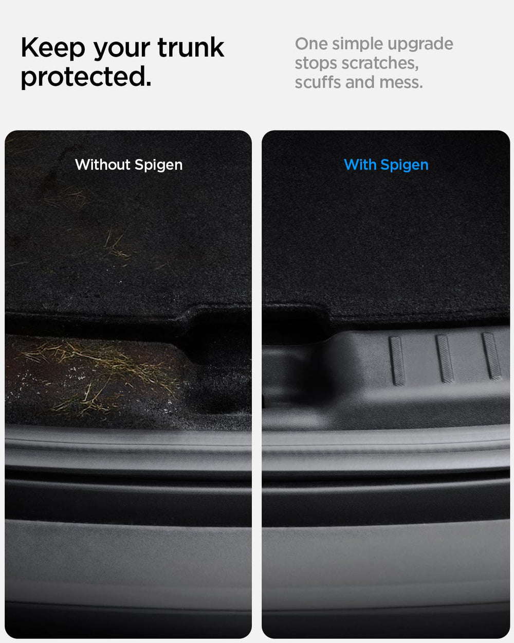 Spigen installation demo tucking guard under rubber seal for tool-free fit