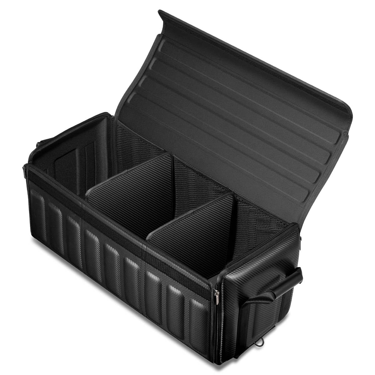 Spigen trunk organizer in roadside lifestyle scene showing practical use