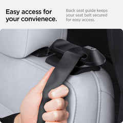 Spigen installed on Tesla Model Y rear seat lifting belt to protect upholstery