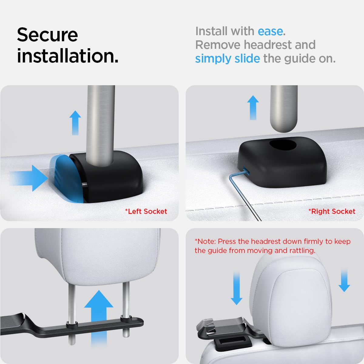 Spigen two-pack packaging with installation tool for quick setup