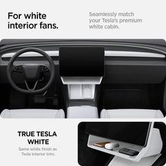 Spigen organizer installed in Tesla Model Y Juniper keeps essentials reachable