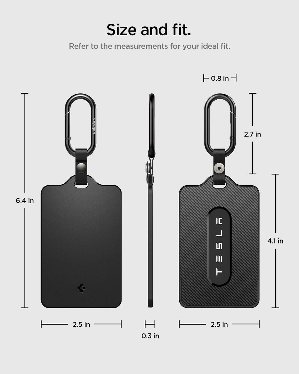 Spigen holder in pocket showing slim profile and everyday portability