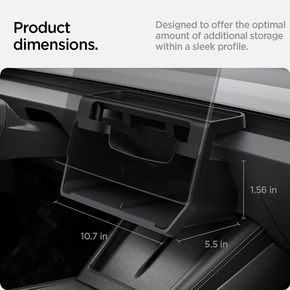 Spigen organizer holding phone and key fob demonstrating secure, accessible storage