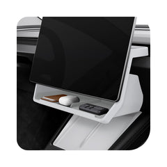 Spigen under screen organizer front view showing tidy storage benefit